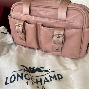 Longchamp Leather Pink shoulder bag, gently used